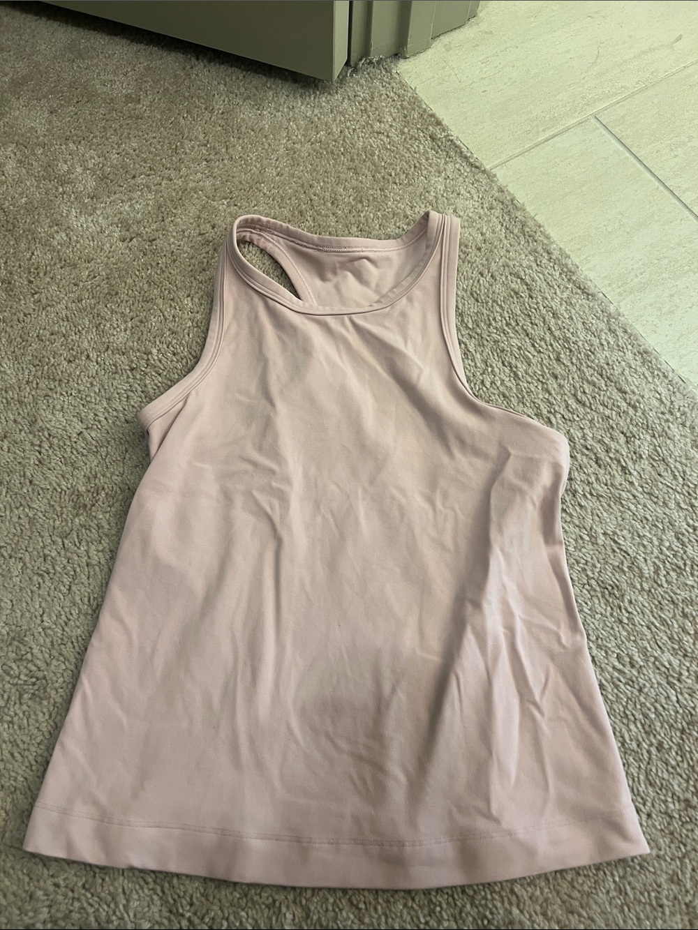 Lululemon Align Waist Length Pink Tank Top